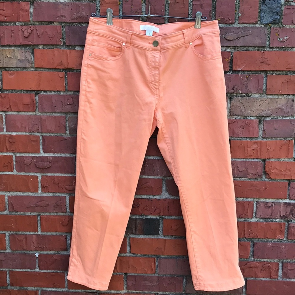 Chico’s Women’s Crop Slacks Size 1 Melon color